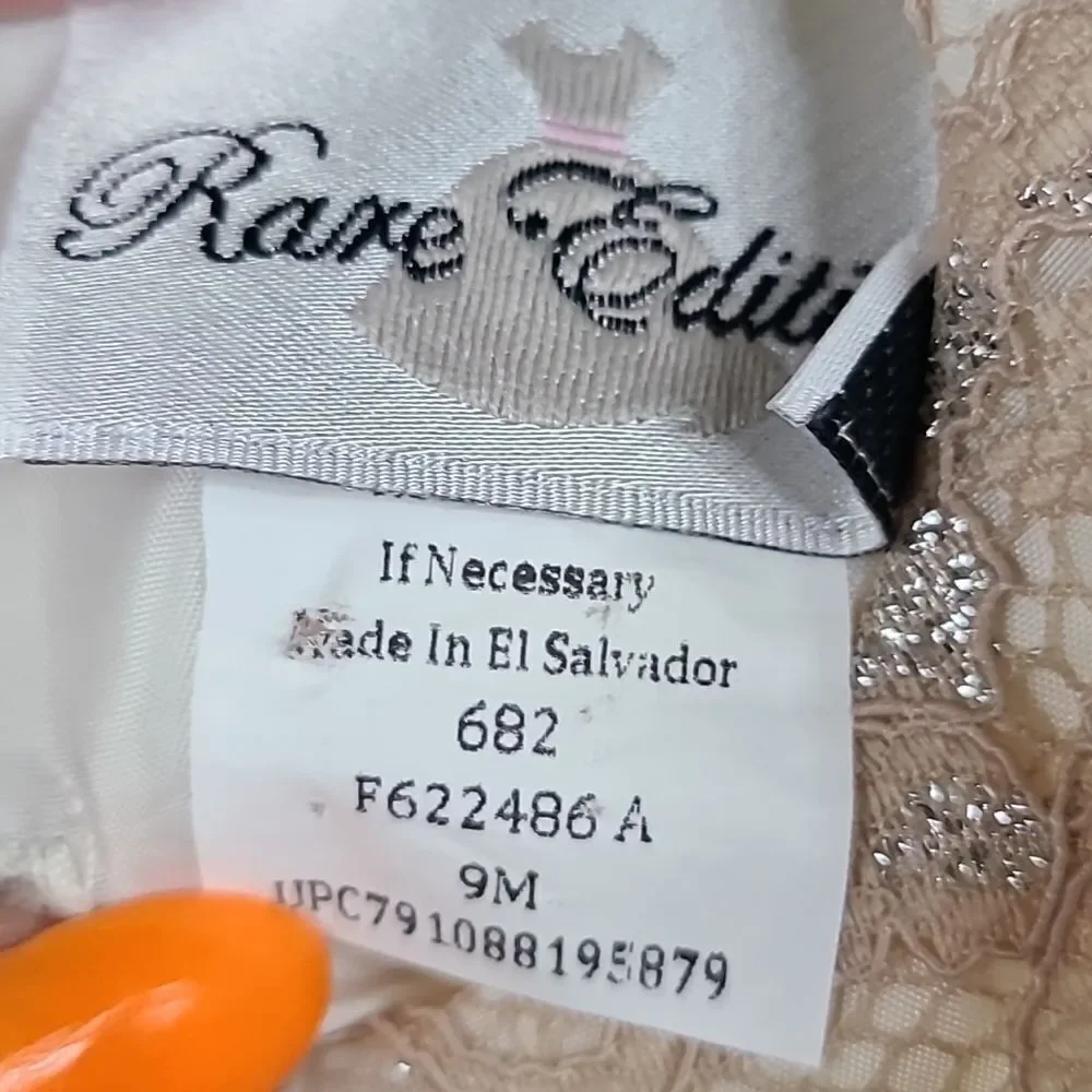 Rare Editions Baby Girls Formal Dress Lace Satin Ribbon Frilly Mesh Tulle Ruffle